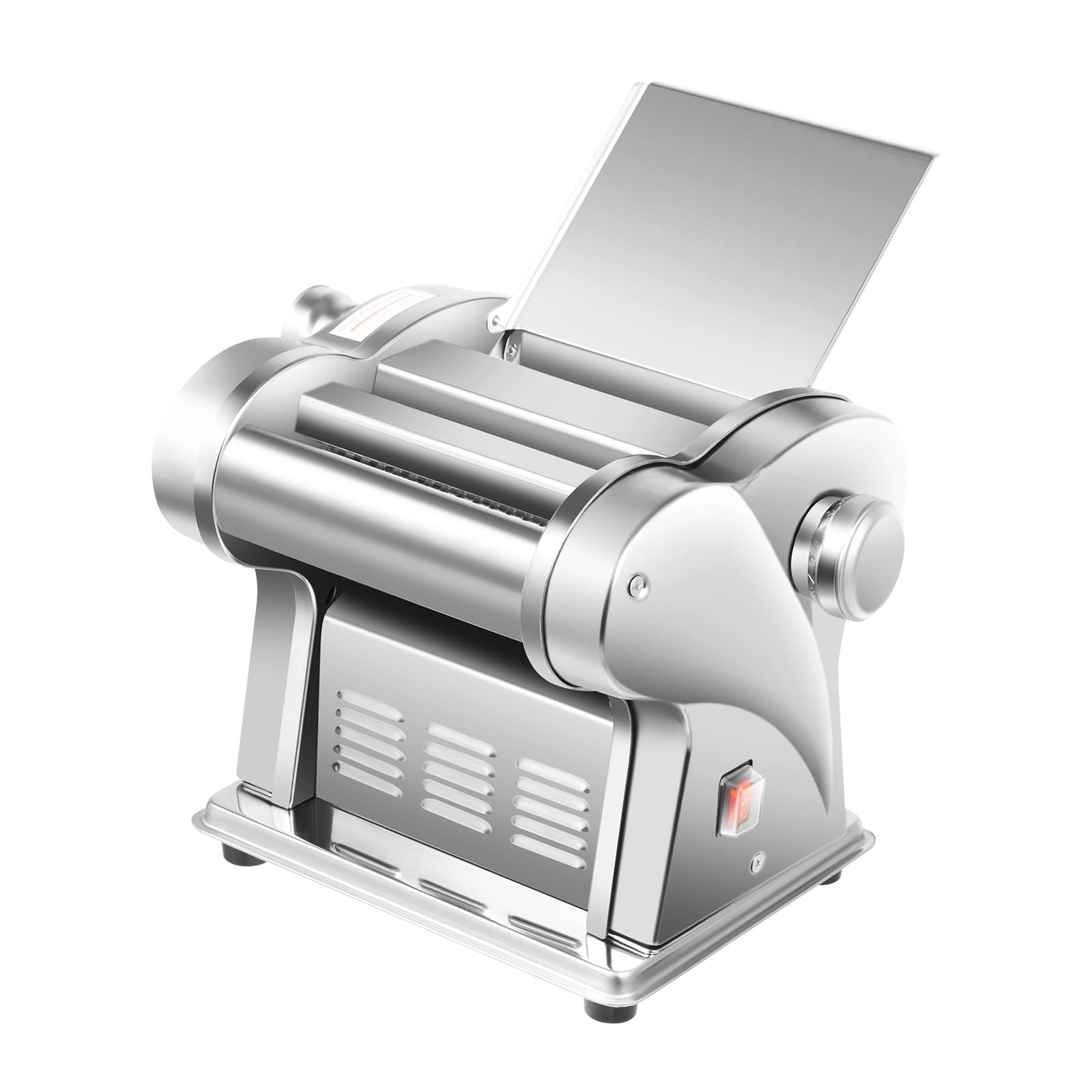 Commercial Electric Pasta Maker Machine - 110V Stainless Steel Dough Press with 2 Blades | 6-Speed Adjustable Thickness for Dumplings, Noodles & Pasta | Perfect for Restaurants, Home Kitchens & Italian Cuisine Lovers