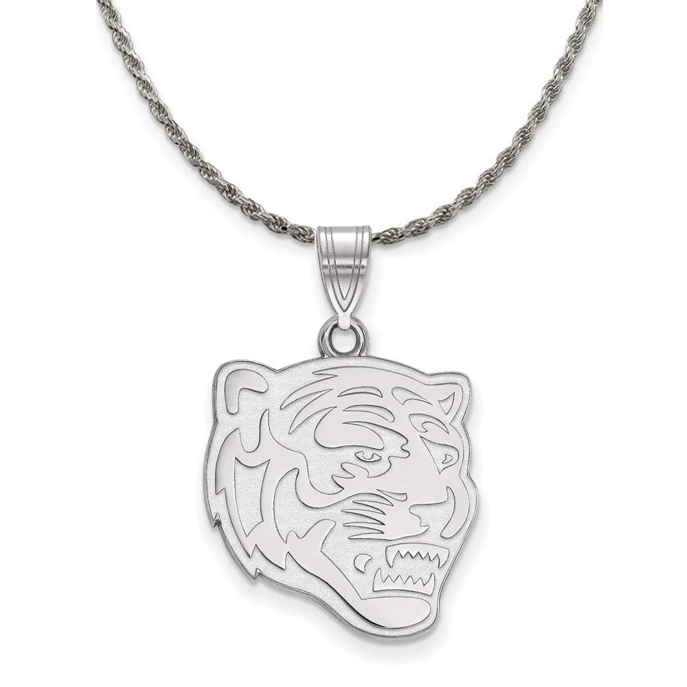 Sterling Silver Memphis Tigers Logo Necklace for Fans & Gifts