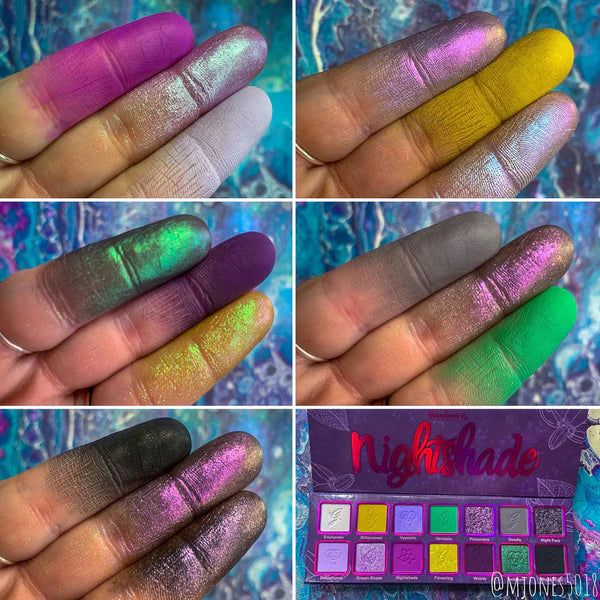 Best Nightshade Eyeshadow Palette - 12 Highly Pigmented Matte & Shimmer Shades for Day & Night Makeup Looks | Perfect for Parties, Weddings & Special Occasions