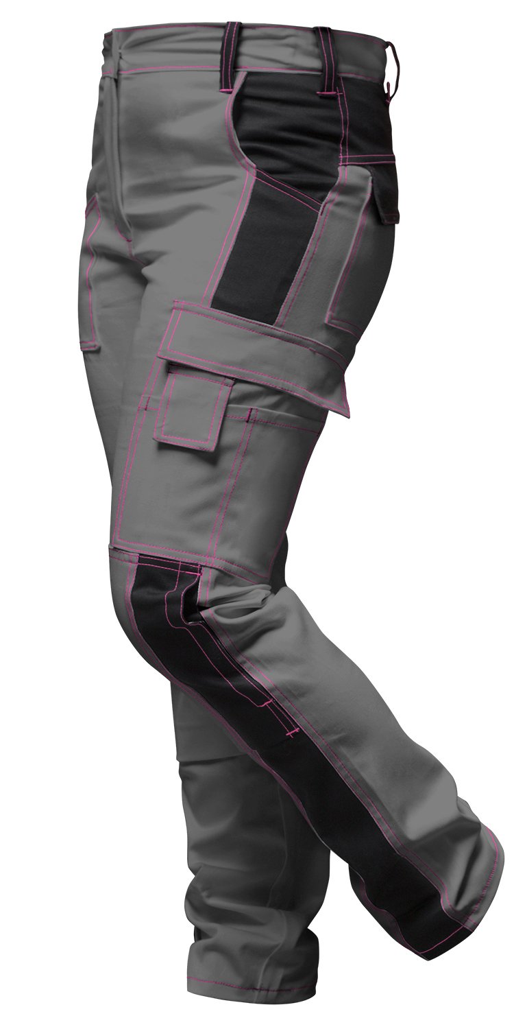 StrongAnt Women's Stretch Work Pants with Knee Pad Pockets - Durable Comfort for Construction, Landscaping & Outdoor Jobs