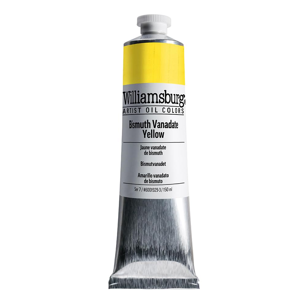 GOLDEN Williamsburg Artist Oil Colors - Bismuth Vanadate Yellow (150ml Tube) | Professional Opaque Oil Paint for Canvas Painting & Fine Art