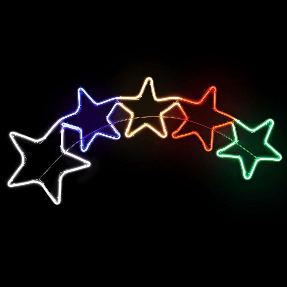 1.25M Christmas Lights Motif 560 LED Rope Light - Waterproof Outdoor Holiday Decorations for Christmas Tree, Yard, Patio, and Party Decor