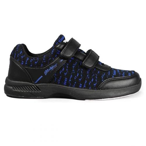 KR Strikeforce Youth Flyer Mesh Lite Black/Royal Velcro Bowling Shoes - Lightweight Comfort for Young Bowlers - Perfect for League Play & Practice Sessions