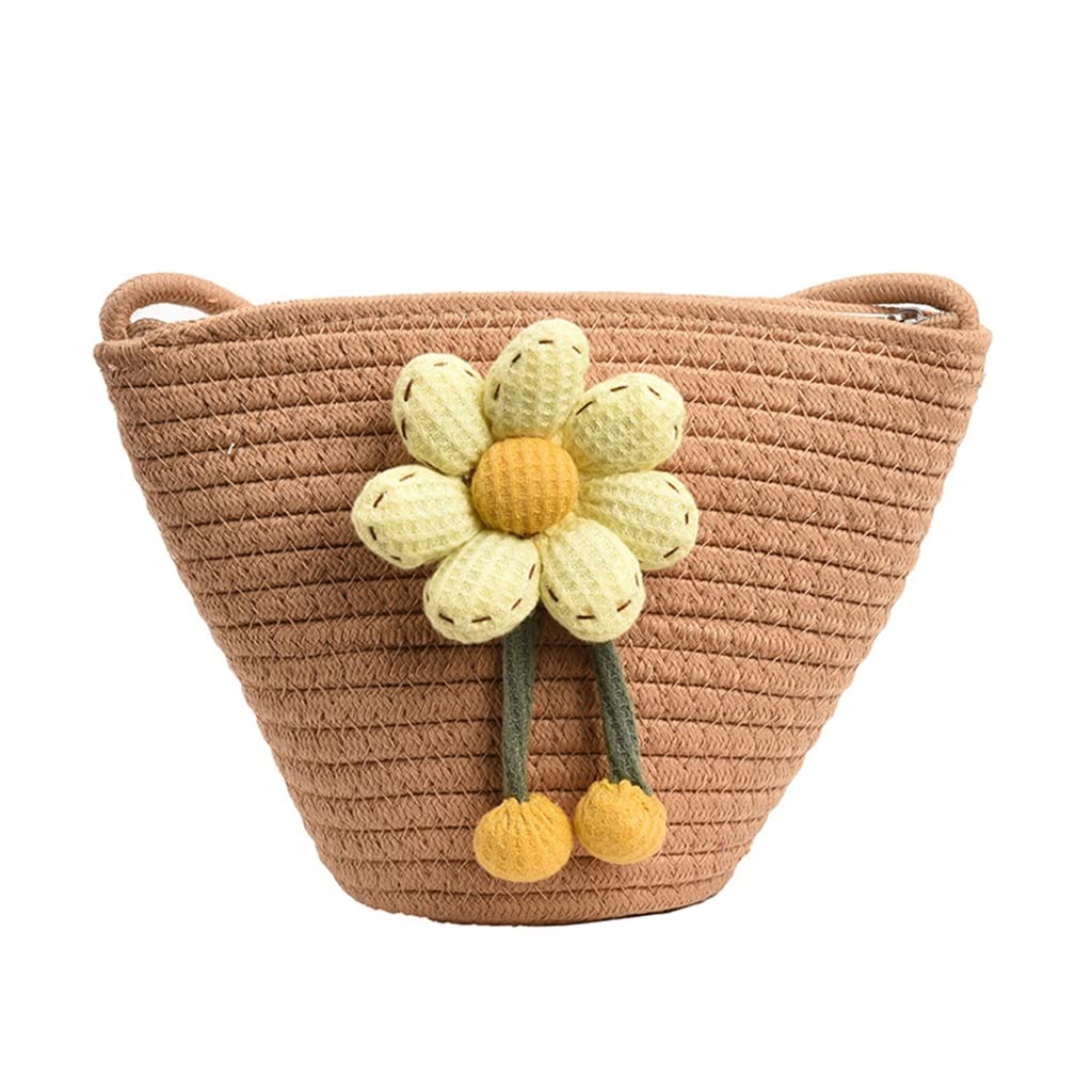 Western Style Straw Handbag for Women - Summer Rattan Beach Bucket Bag, Boho Woven Crossbody Messenger Purse (One Size) - Perfect for Vacation, Beach Trips & Boho Fashion Outfits