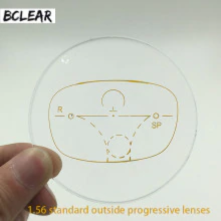 BCLEAR 1.56 Index Clear Progressive Lenses for Reading & Computer Use - UV Protection Anti-Glare Eyewear for Daily Wear