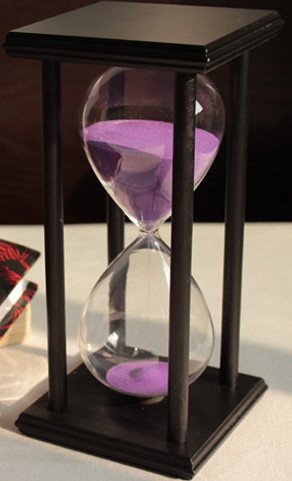 60 Minute Purple Sand Hourglass Timer - Creative Gift & Decorative Ornament for Home, Office, Meditation & Time Management