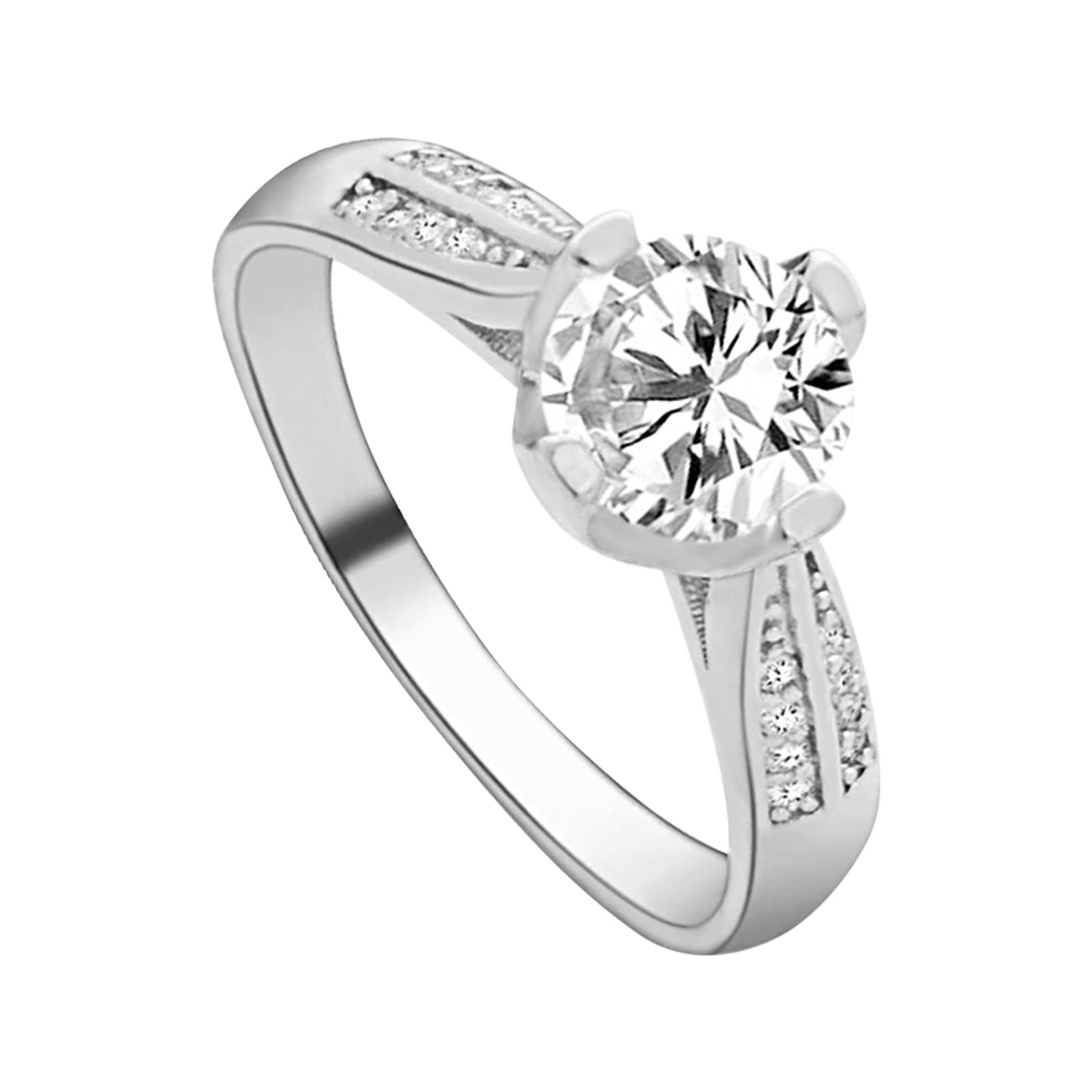 Rose Gold & Gold Flower Crystal Wedding Rings for Women - Elegant Stacking Engagement Rings for Girls - Perfect for Weddings, Anniversaries & Everyday Jewelry Accessories
