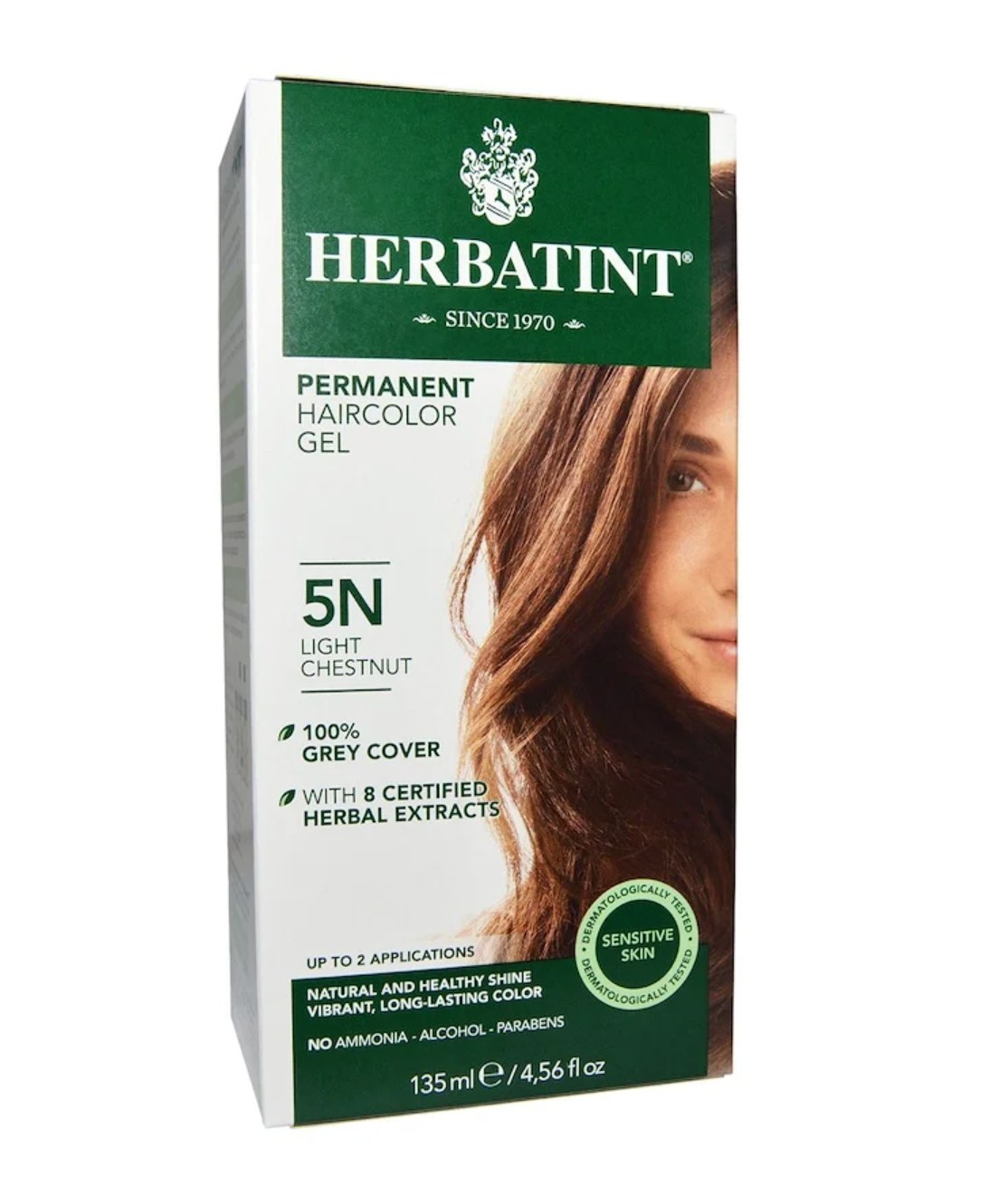5N Light Chestnut Hair Color Gel - Natural Looking Temporary Hair Dye for Men & Women - Perfect for Daily Styling, Touch-Ups, and Special Occasions