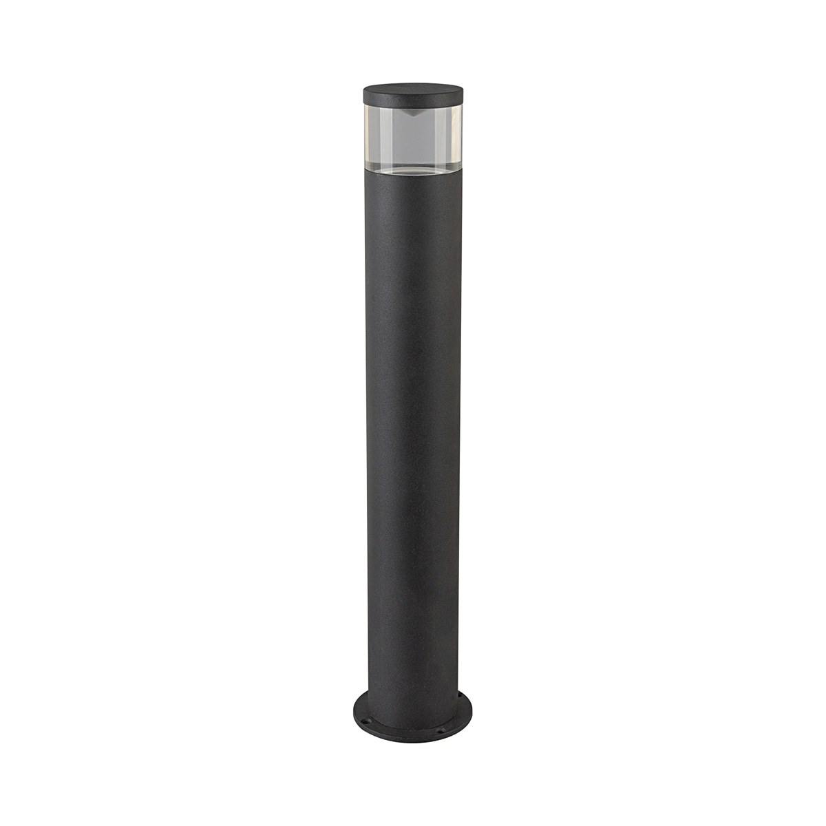 6W LED Bollard Light - 450mm Black Outdoor Garden Lighting - IP65 Waterproof for Pathways, Driveways, and Landscaping