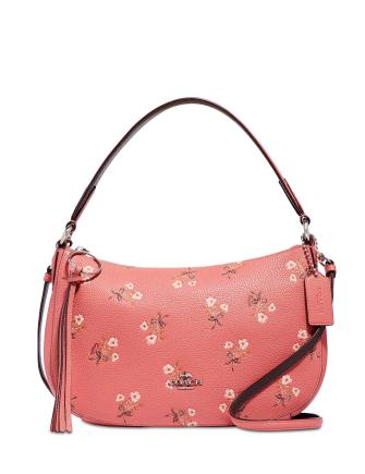 Coach Floral Print Leather Sutton Crossbody Bag for Women - Stylish & Lightweight Purse for Everyday Use, Travel, and Date Nights