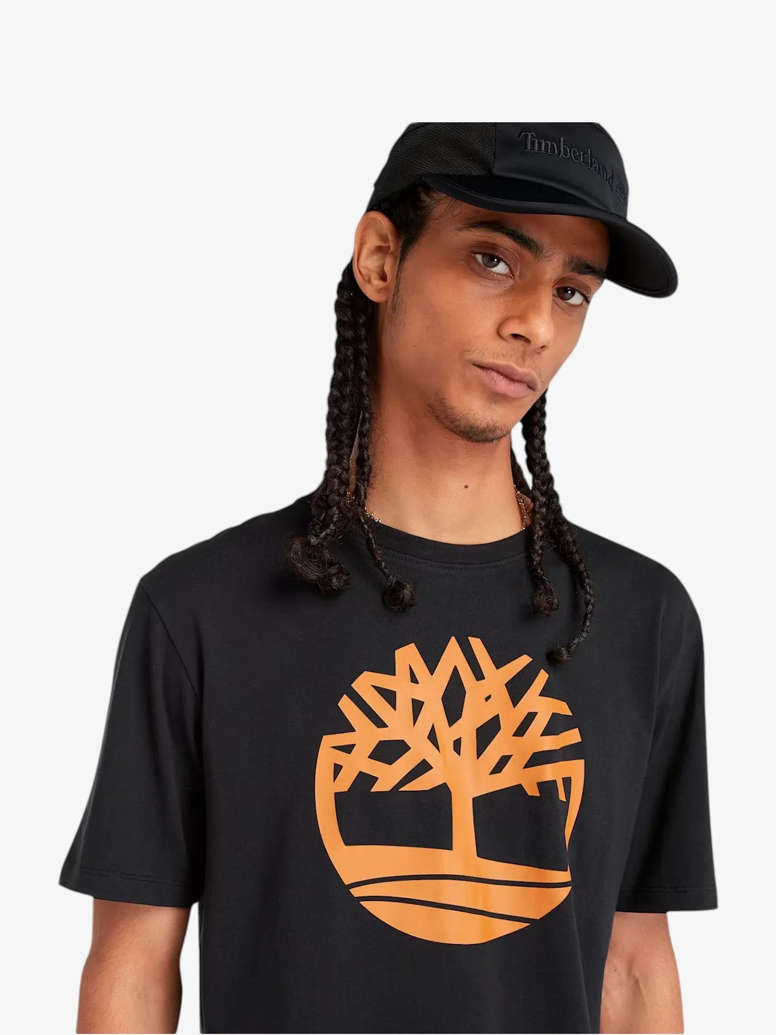 Timberland Kennebec River Graphic T-Shirt for Men - Black Cotton Tee with Tree Logo | Casual Wear, Outdoor Activities & Street Style