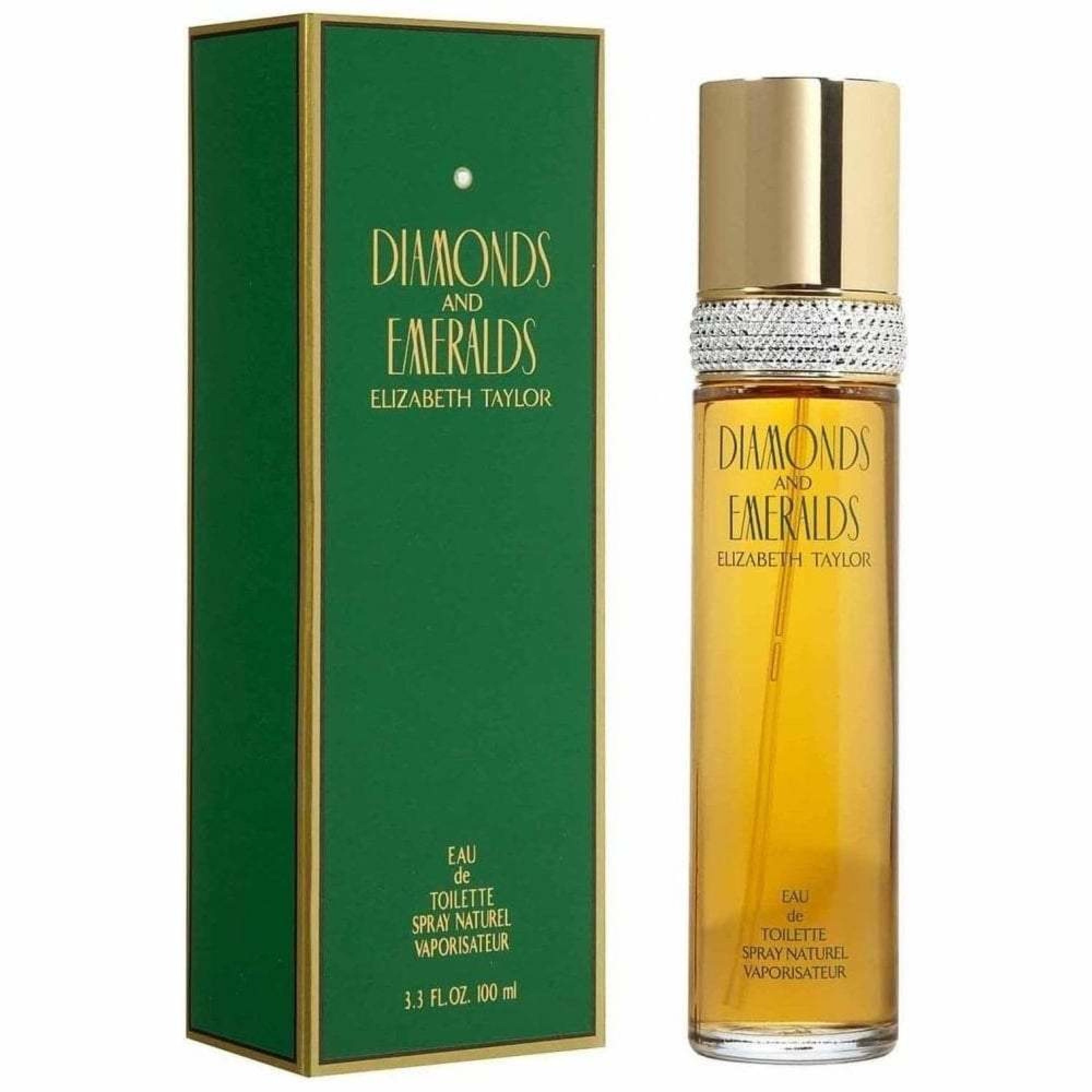 Elizabeth Taylor Diamonds & Emeralds Green Eau de Toilette Spray for Women - Fresh Floral Fragrance for Daytime Wear & Special Occasions