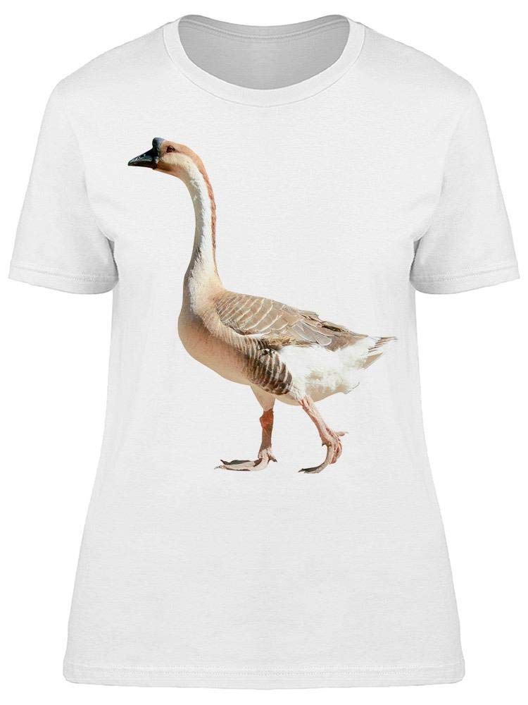 Women's Walking Goose Graphic T-Shirt - Funny Animal Print Tee for Casual Wear, Outfits & Gifts
