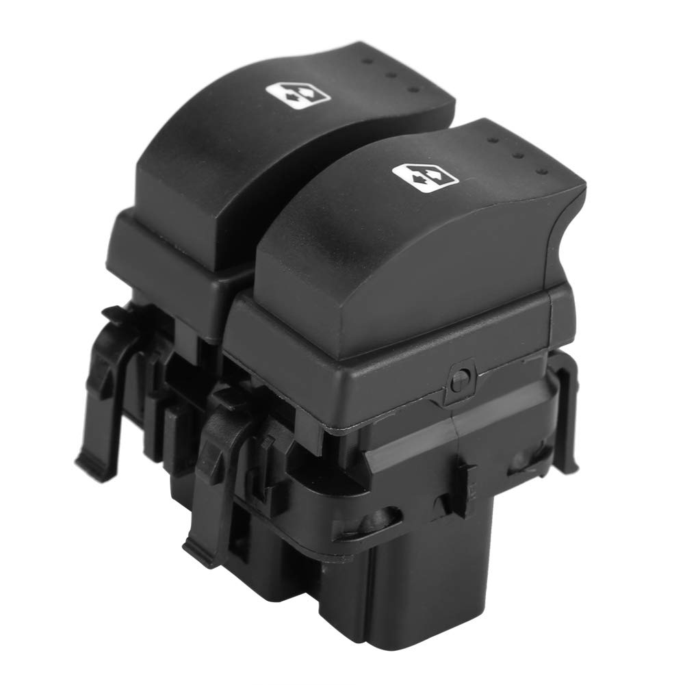 Renault Megane MK2 2003-2009 Power Window Switch - ABS Automotive Window Mirror Control Panel (Black) 8200060045 | Compatible with Qiilu Power Master | Perfect for Window Repair & Replacement
