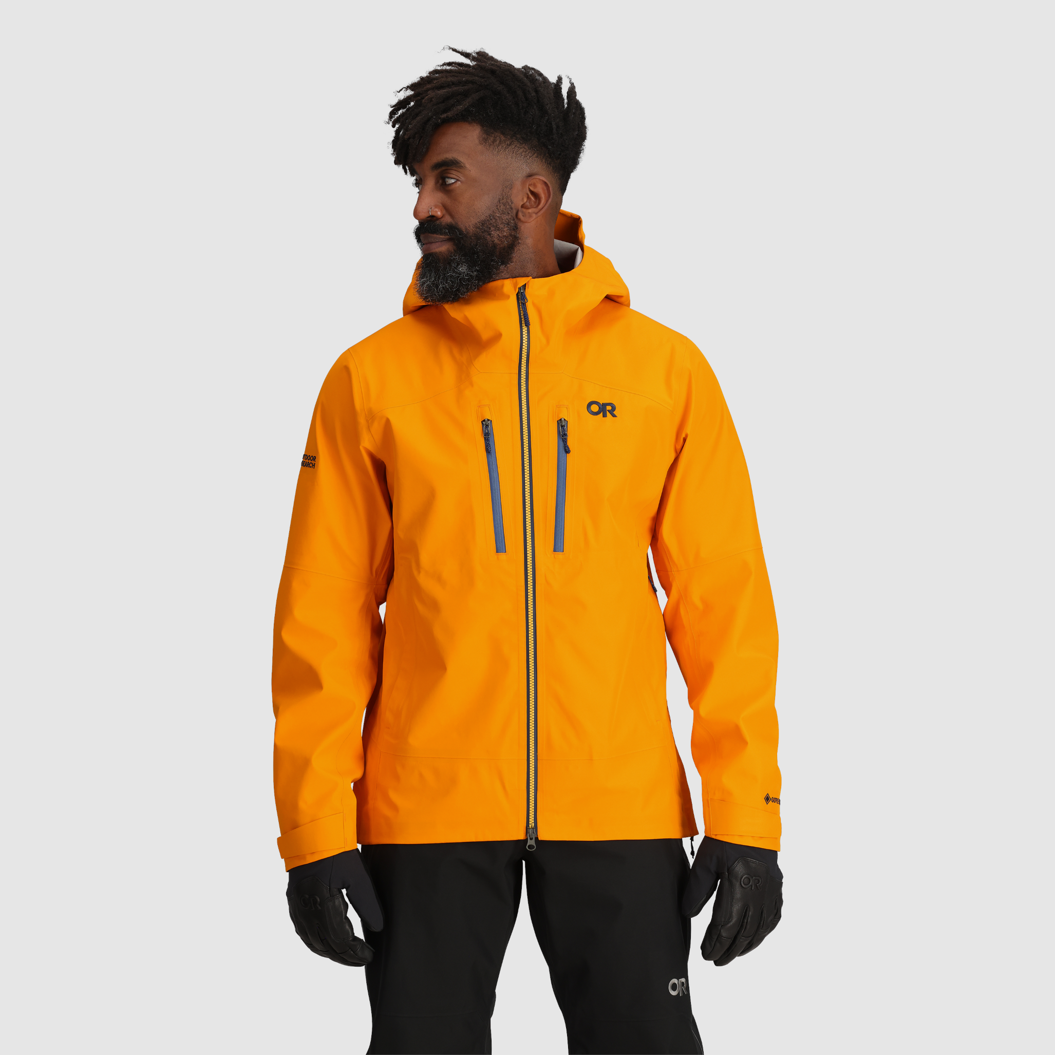 Gore-Tex 3L Waterproof Jacket for Men - Lightweight Windproof Hiking & Skiing Jacket - Perfect for Outdoor Adventures, Camping, and Winter Sports