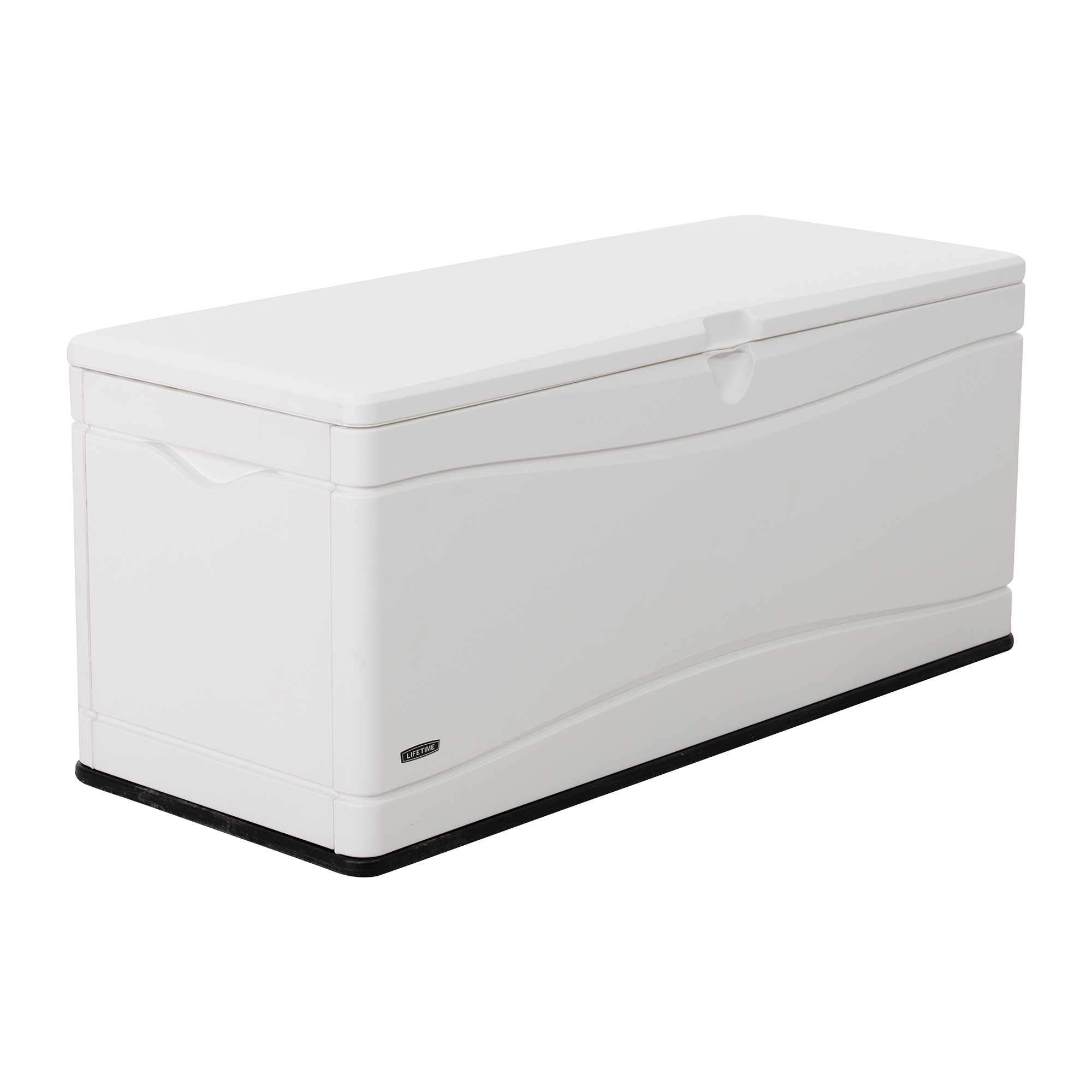 Lifetime 60348 130 Gallon Marine Dock Deck Box in Arctic White – Perfect for Outdoor Storage, Boat Docks, and Patio Organization