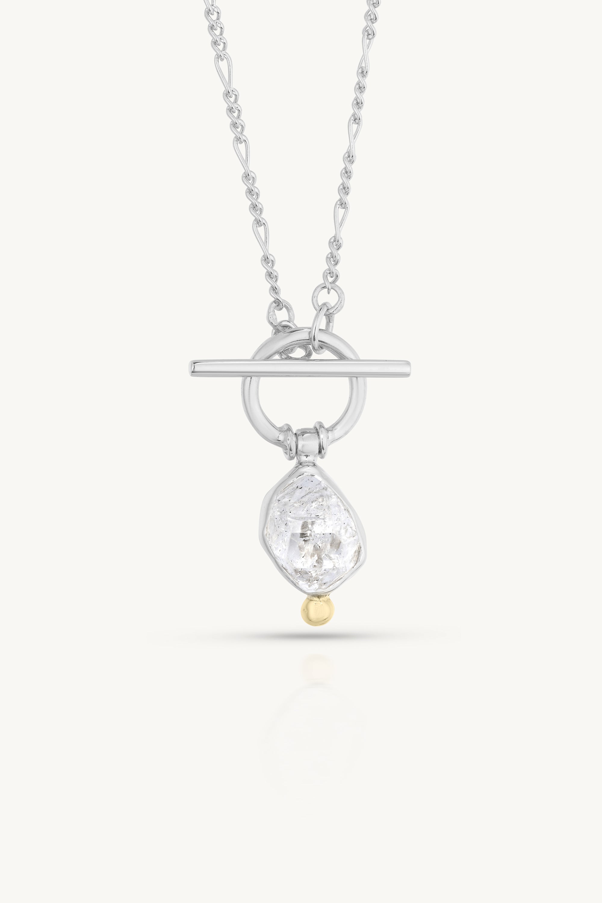 Herkimer Diamond Sterling Silver Necklace for Women - Elegant Crystal Pendant Jewelry for Everyday Wear & Special Occasions
