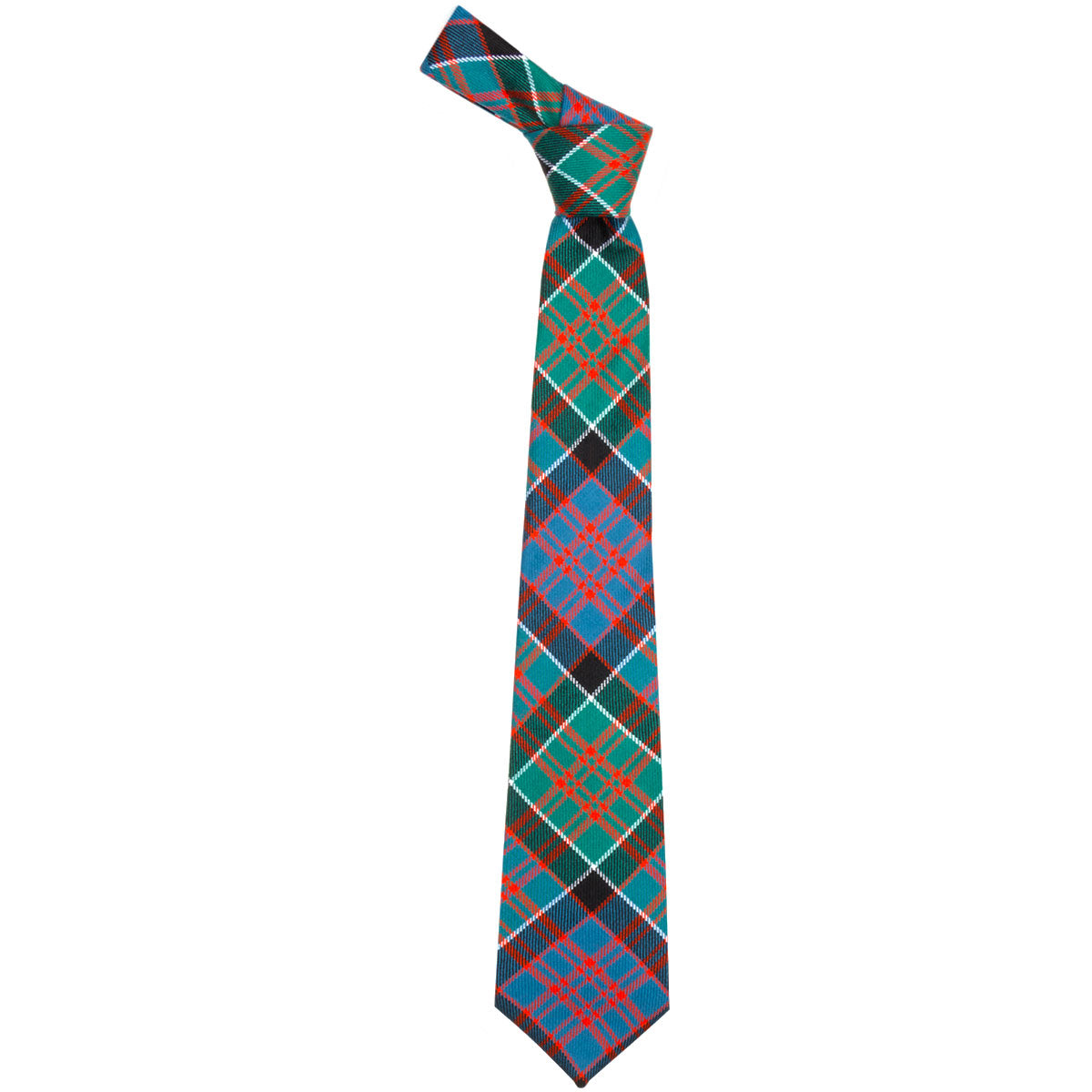 MacDonald Clanranald Ancient Tartan Tie - Premium Scottish Wool Necktie for Men - Perfect for Weddings, Business Meetings & Formal Occasions
