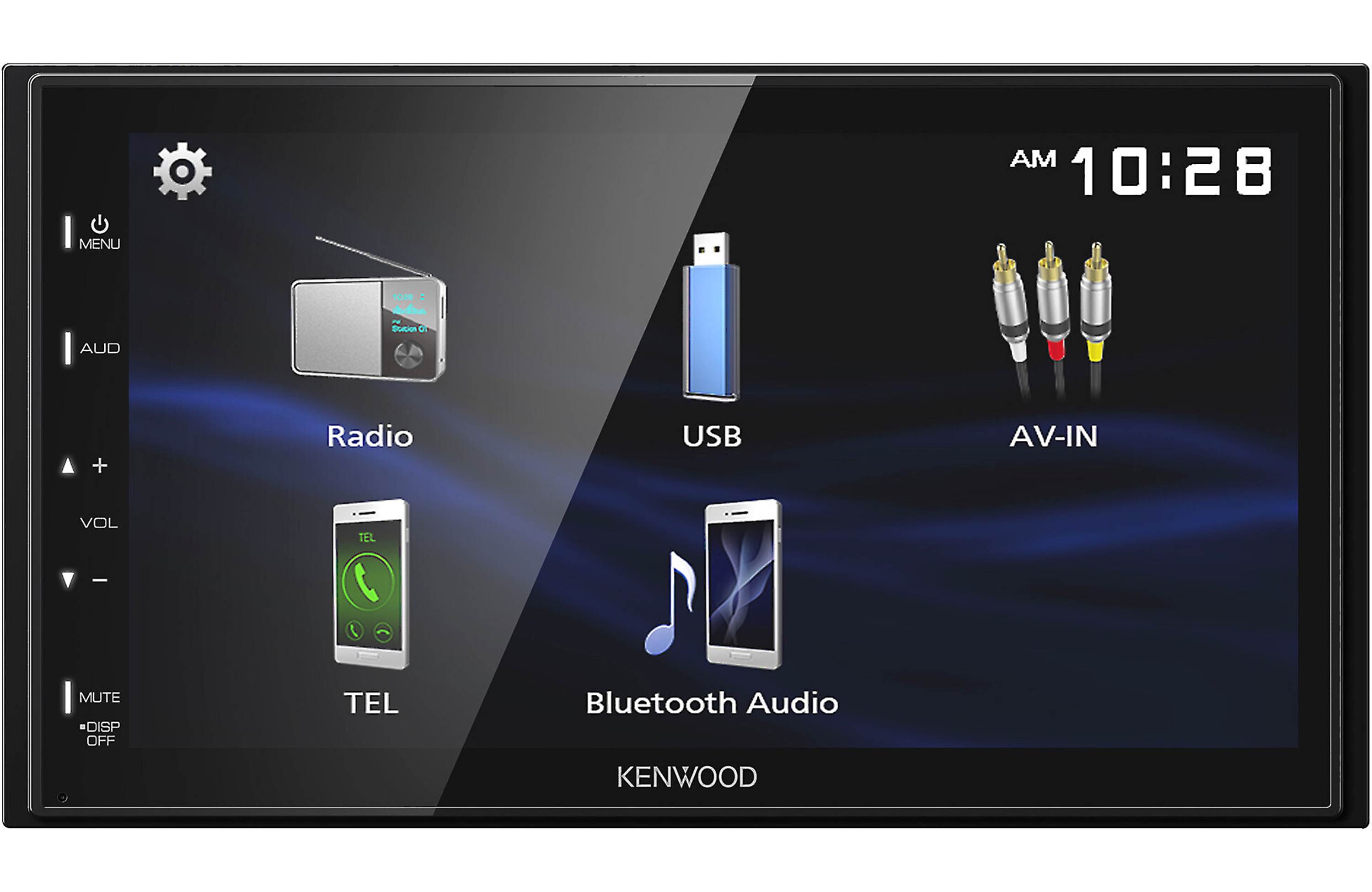 Kenwood DMX129BT Digital Multimedia Receiver with Bluetooth, Apple CarPlay & Android Auto - Perfect for Car Audio & Hands-Free Driving