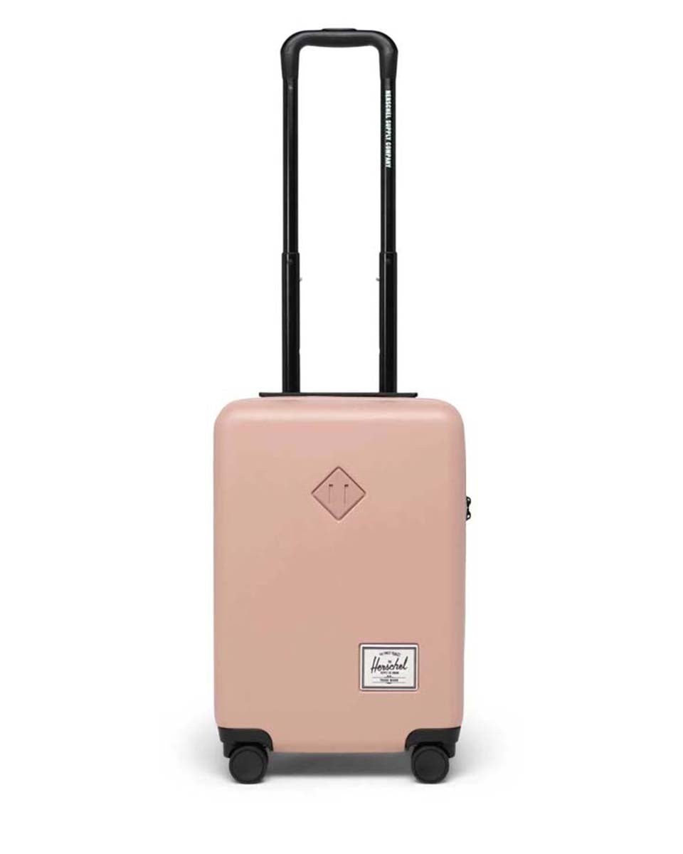 Herschel Heritage Hardshell Carry On Luggage - Lightweight Expandable Suitcase with Spinner Wheels for Travel, Ash Rose | Perfect for Business Trips & Weekend Getaways