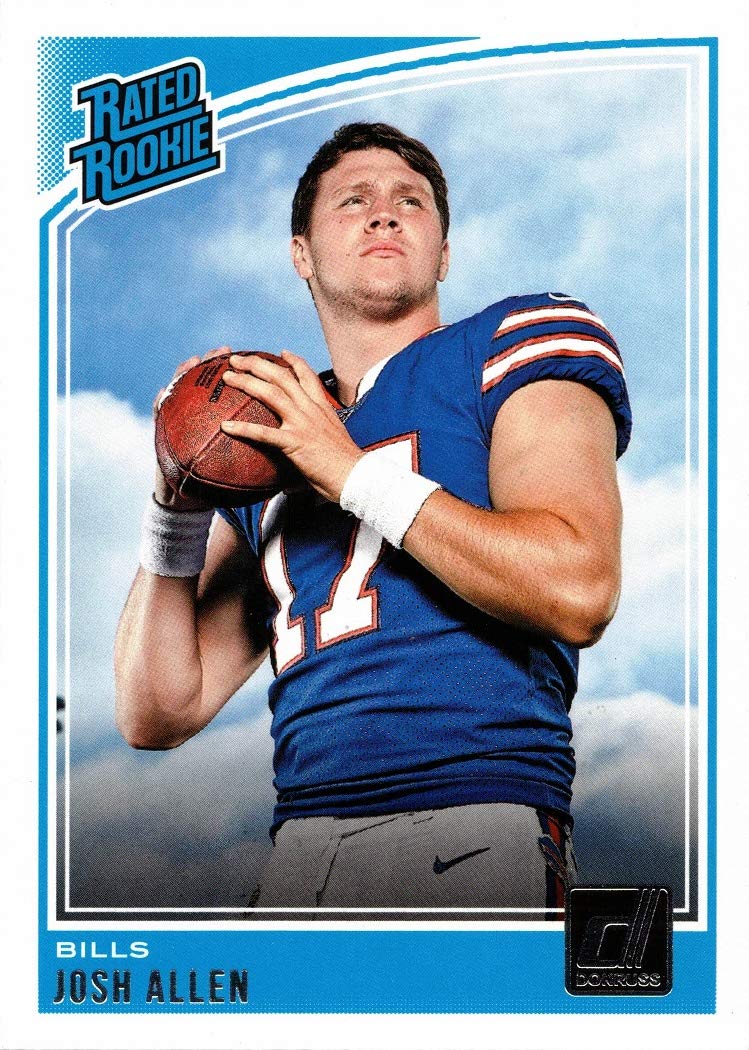2018 Panini Donruss Football #304 Josh Allen Rookie Card - Rated Rookie - NFL Collectible for Fans & Investors - Perfect for Display, Trading, and Memorabilia Collections