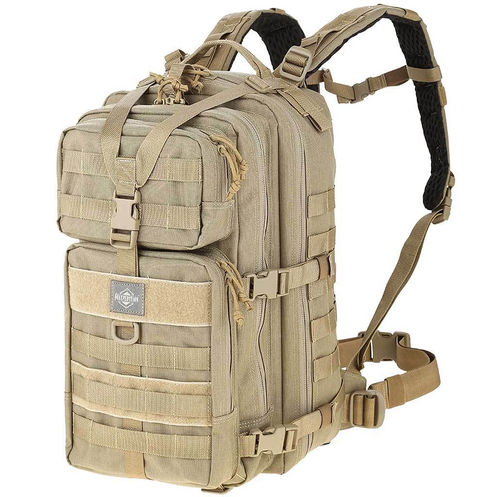 MAXPEDITION Falcon-III Tactical Backpack (Khaki) - Durable Military-Grade Hiking & Camping Backpack for Outdoor Adventures, Travel & Everyday Use