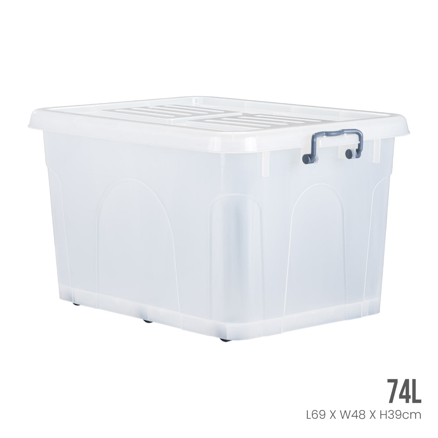 QD Box with Wheels (XL) (9709) - Heavy-Duty Storage Container for Moving, Shipping & Home Organization