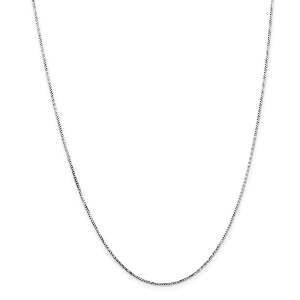 Sterling Silver 0.8mm 8-Sided Diamond Cut Box Chain Necklace for Men & Women - Perfect for Layering, Gift Giving & Everyday Wear