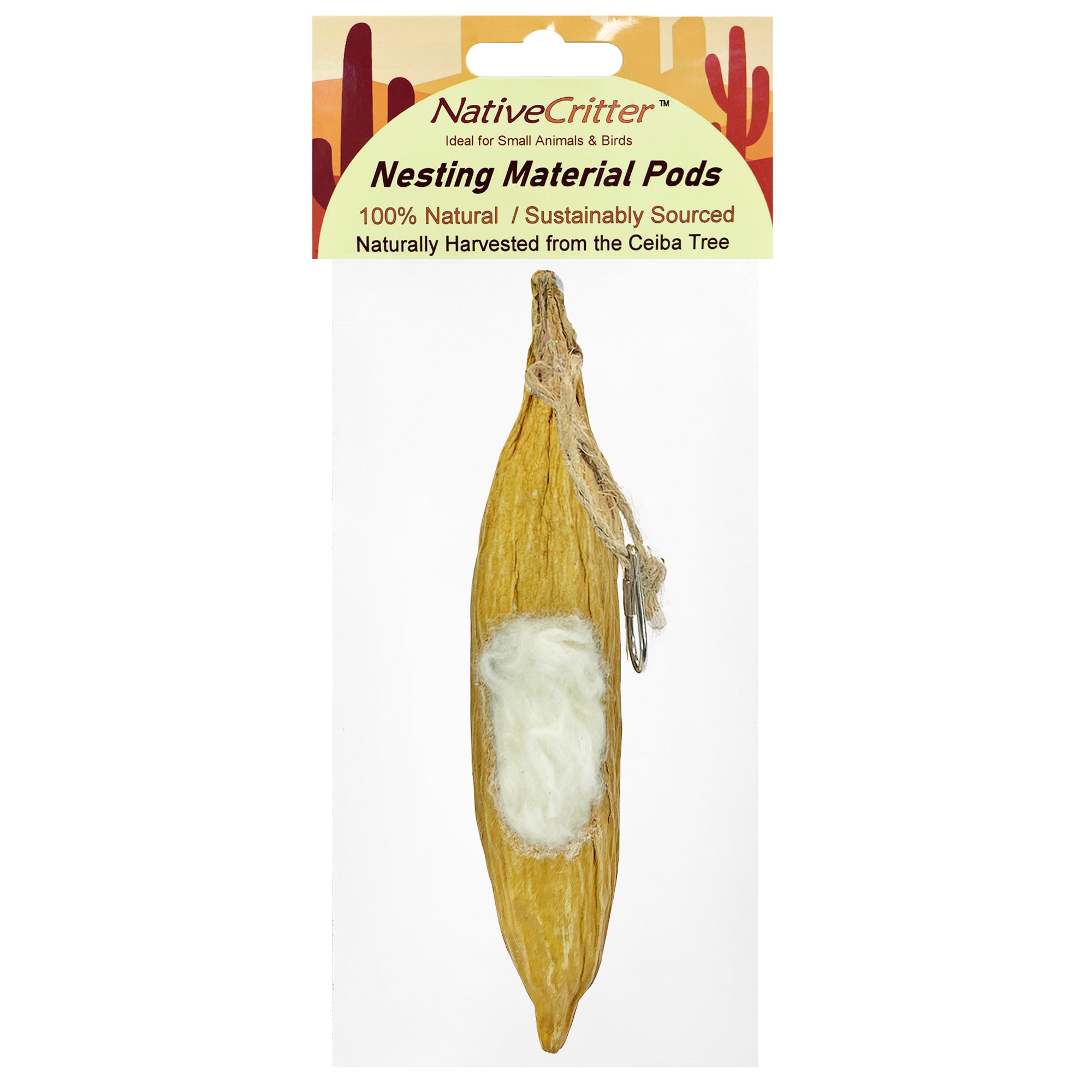 Premium Soft Nesting Material Pods for Small Pets - Hamster, Guinea Pig, Rabbit Bedding - Cozy & Warm Small Animal Nesting Supplies for Cages & Habitats - Perfect for Winter & Cold Weather Comfort