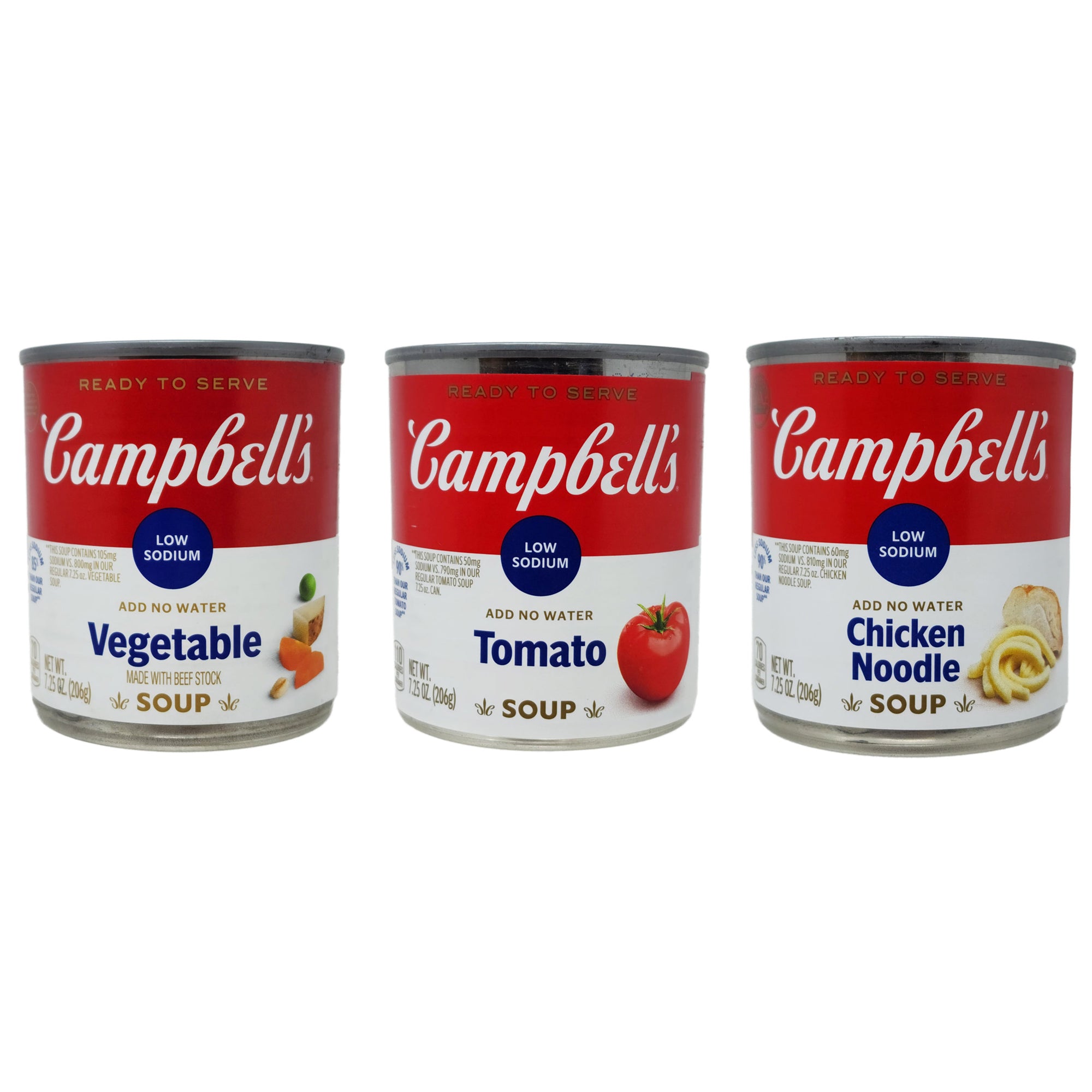 Case of 12 Assorted Campbell's Soups - Variety Pack for Quick Meals, Emergency Food Storage & Camping Supplies