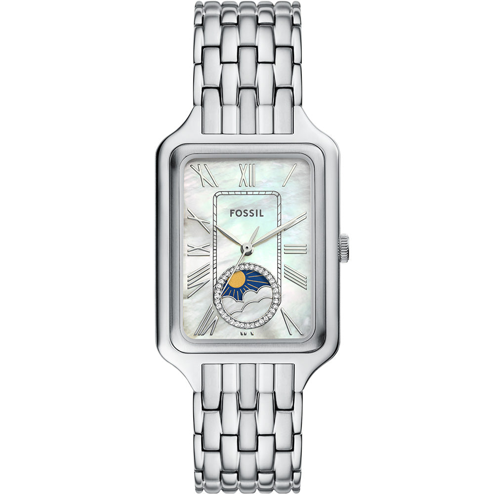 Fossil Raquel Sun Moon ES5400 Women's Watch - Stylish Analog Watch with Sun and Moon Dial - Perfect for Casual Wear, Office, and Everyday Fashion Accessories