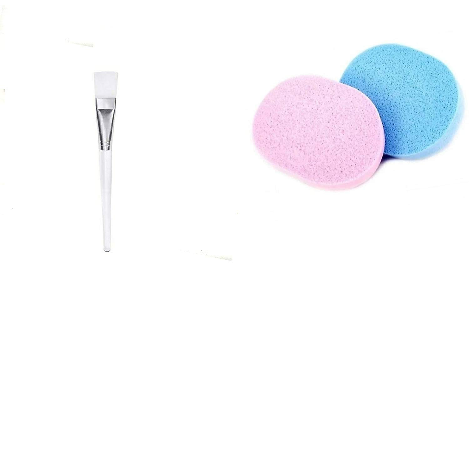 SHRAJS Reusable Facial Sponges & Brush Set for Women - Soft Makeup Remover Pads, Cleansing Brush Headband Combo for Daily Face Washing & Skincare Routine (Perfect for Travel, Spa Days & At-Home Beauty Treatments)
