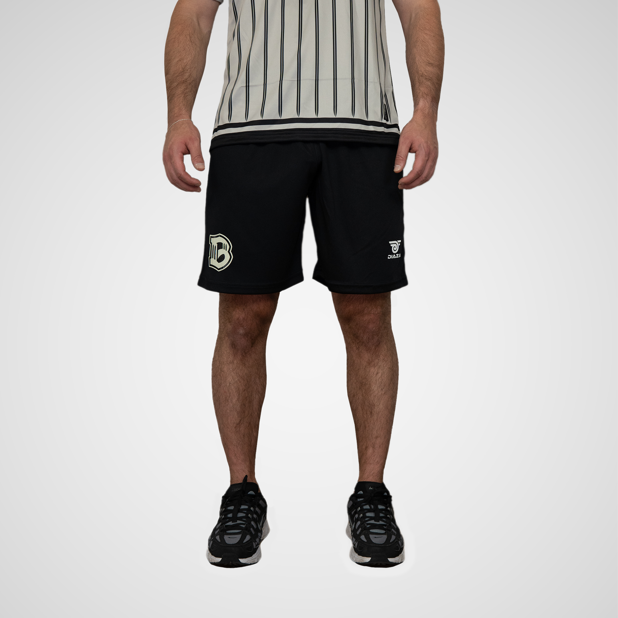 Brooklyn FC Tritone Black Soccer Shorts - Men's Athletic Training Shorts for Soccer, Running & Gym Workouts - Lightweight & Breathable Fabric