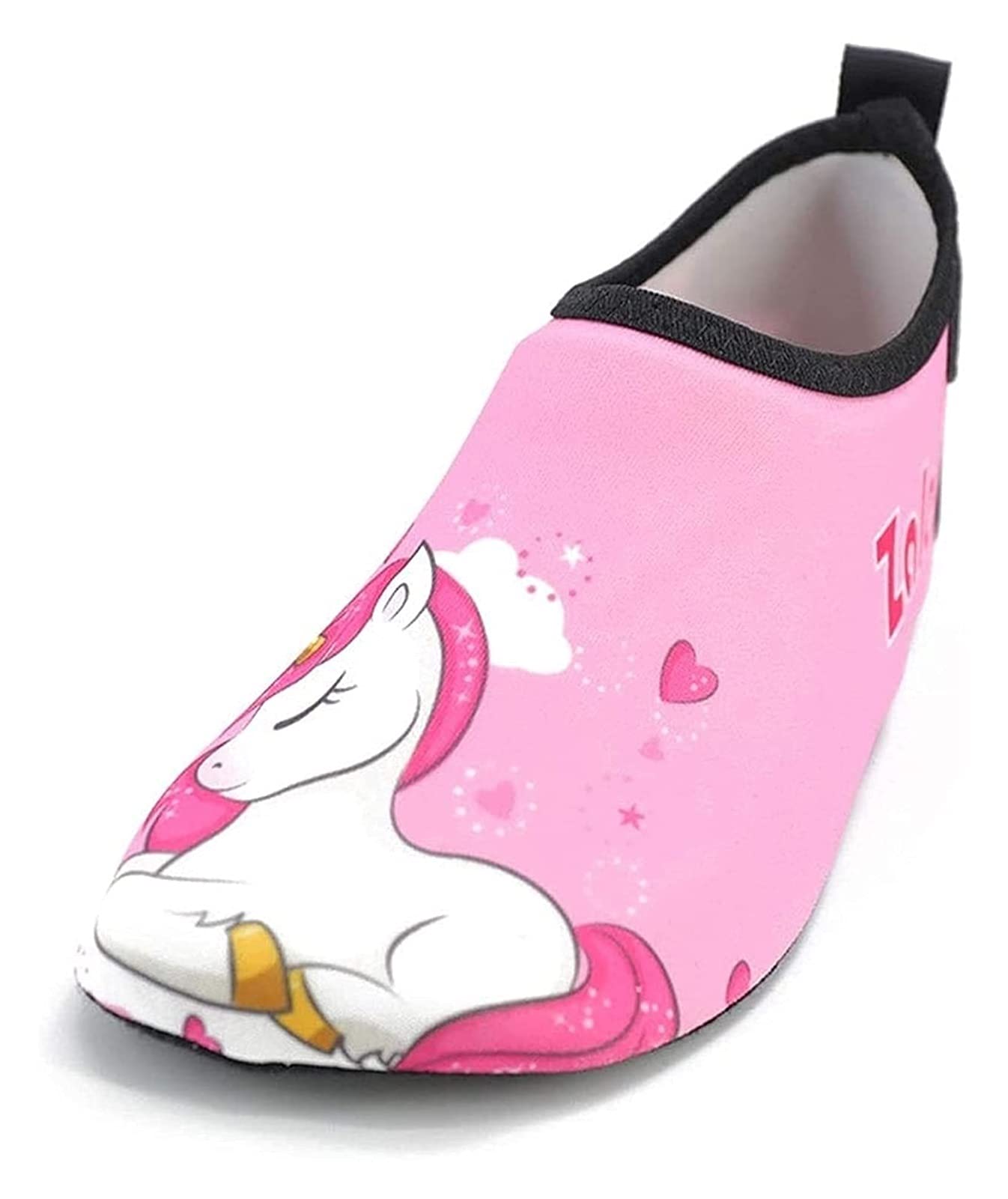 **ZCX Kids Water Shoes for Swimming, Beach, Snorkeling - Toddler & Children's Quick-Dry Aqua Shoes for Outdoor Activities (Pink, Size 27/28) - Perfect for Pool, Ocean & Water Sports**