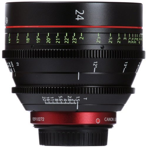 Canon CN-E 24mm T1.5 L F Cinema Prime Lens for EF Mount - Professional Cine Lens for Filmmaking, Videography & Photography - Perfect for Indie Films, Documentaries & Studio Productions