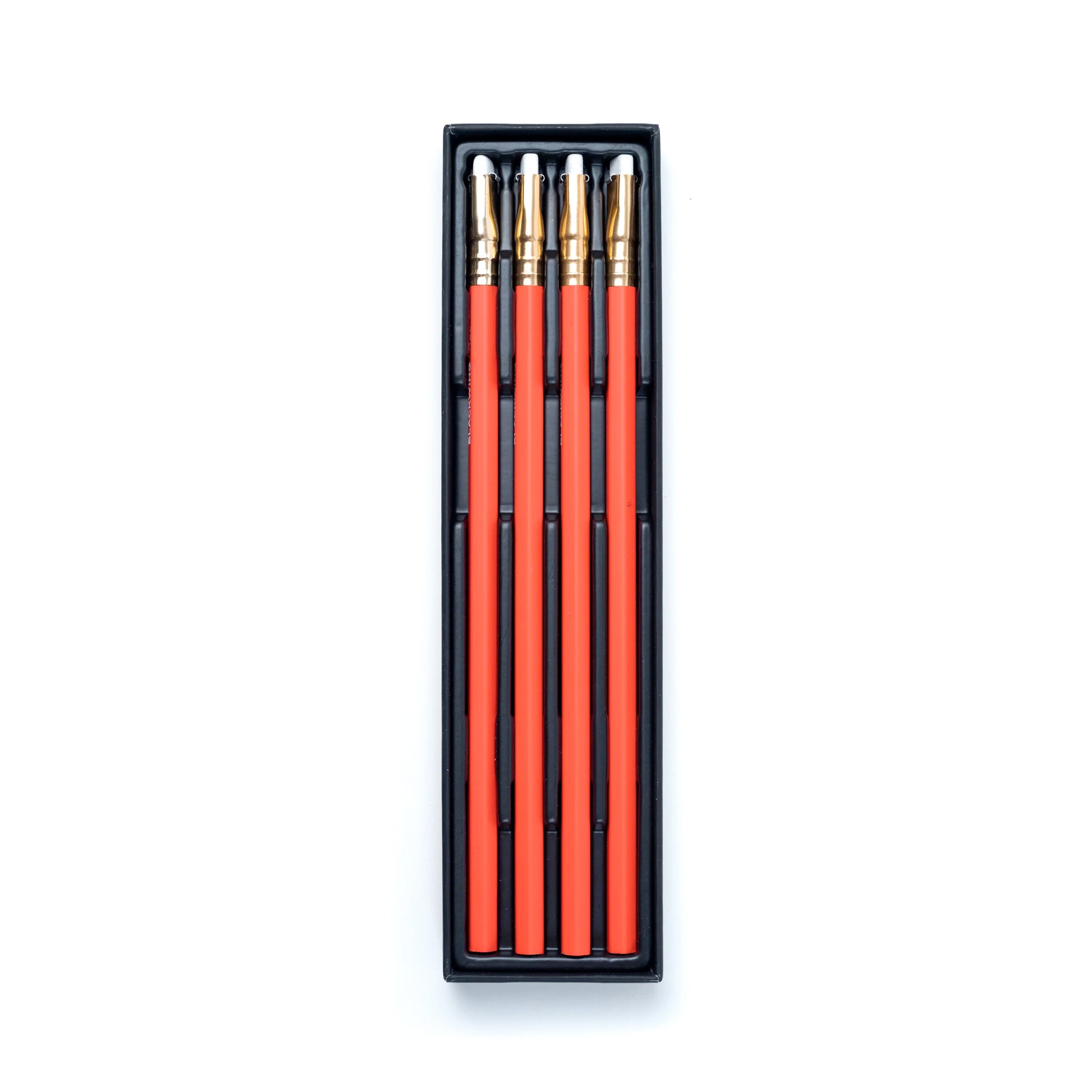 Blackwing Red Pencils - Set of 4 Premium Graphite Drawing Pencils for Artists, Sketching & Writing - Perfect for Artwork, Note Taking & Creative Projects