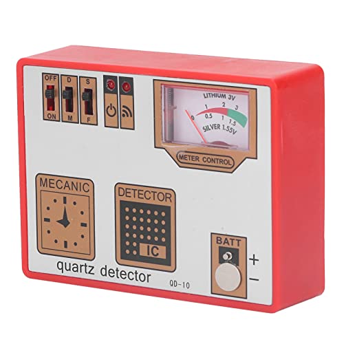 Professional Watch Degaussing Machine & Quartz Tester - Heavy Duty Plastic/Metal Demagnetizer with On/Off Buttons for Watch Repair & Measurement | Perfect for Watchmakers, Jewelers & Hobbyists