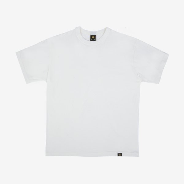 Iron Heart IHT 1610L White 6.5oz Loopwheel Crew Neck T-Shirt - Premium Long Fit Cotton Tee for Men | Casual Wear, Street Style, Everyday Comfort