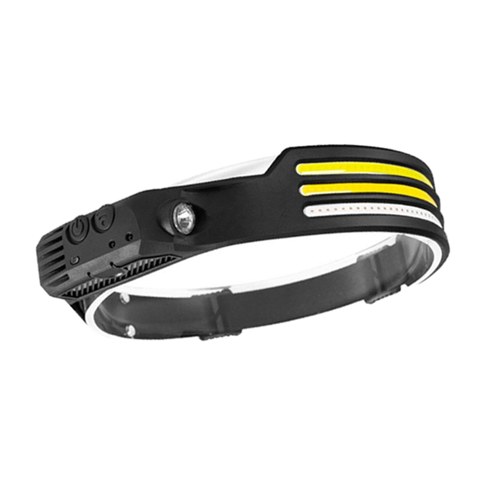 Shamjina Bright COB LED Headlamp - USB Rechargeable Floodlight for Running, Night Fishing, Hiking & Camping with Red Light - Perfect for Outdoor Adventures and Emergency Use
