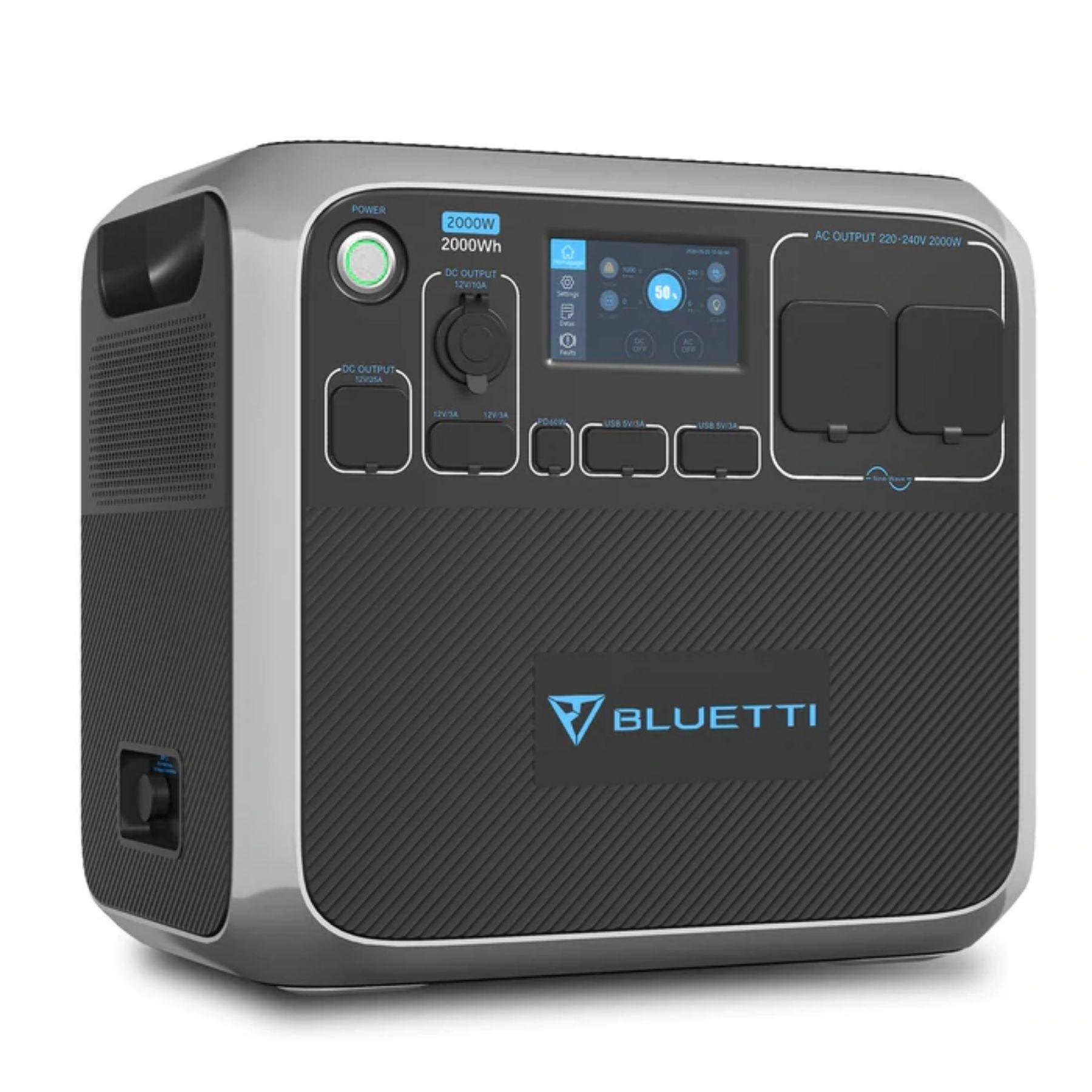 Bluetti AC200P 2000W Portable Power Station with Solar Charging - Perfect for Camping, RV Trips & Emergency Backup Power