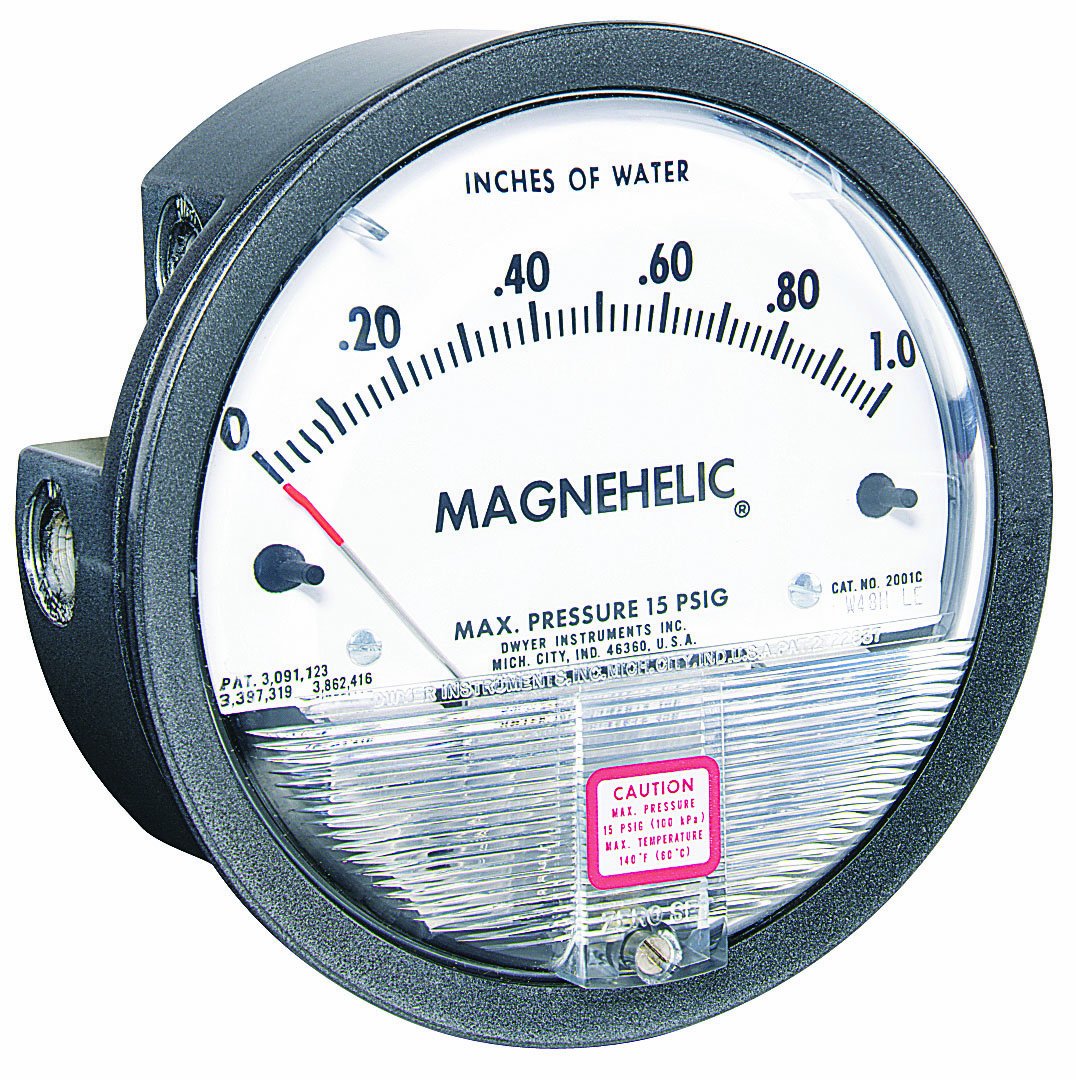 Dwyer® Magnehelic® Differential Pressure Gauge 2302 - 1-0-1