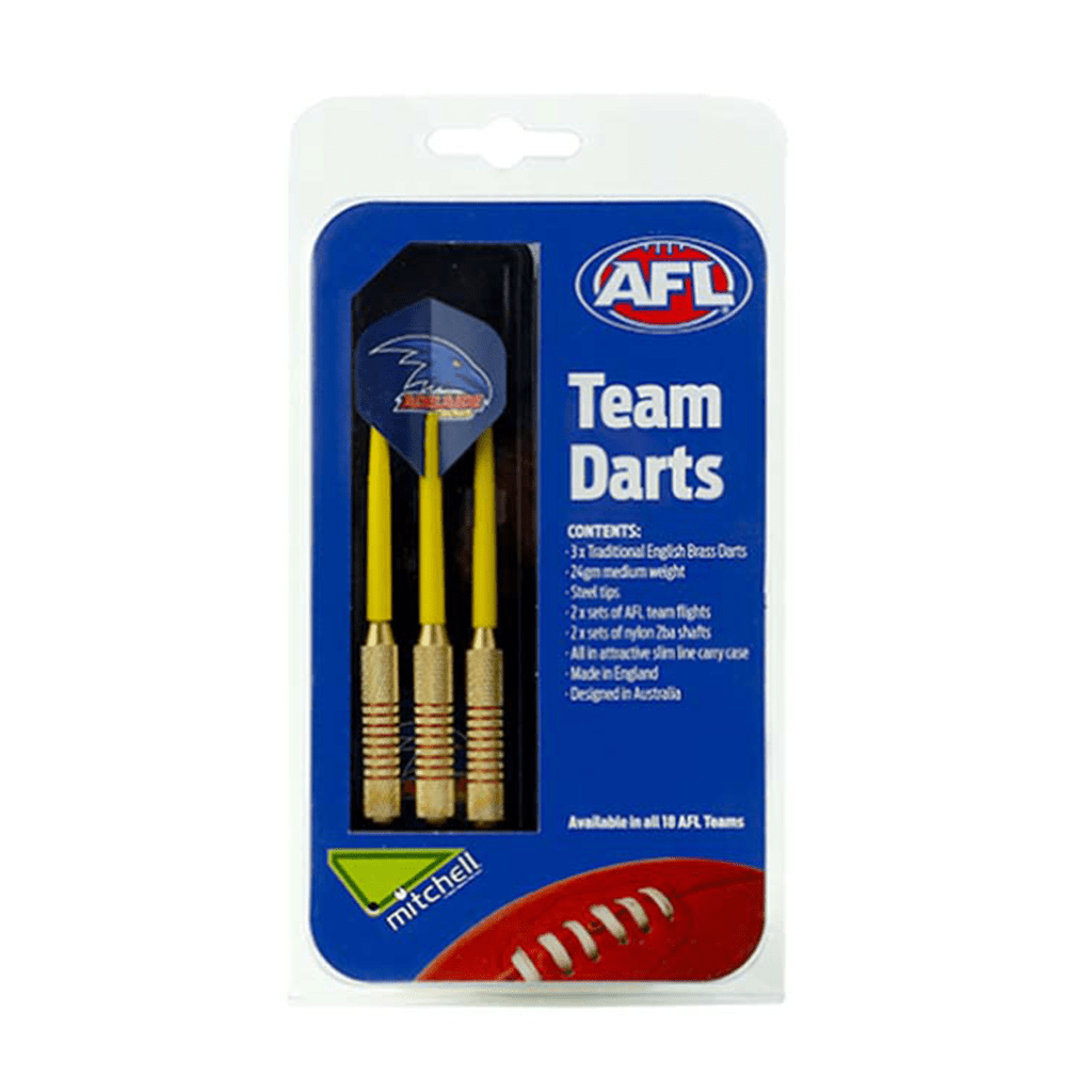 Adelaide Crows Official Dart Set - Professional Steel Tip Darts with Flights & Shafts - Perfect for Home Bars, Game Rooms & Sports Fans