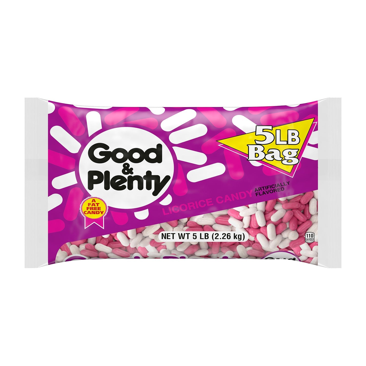 Hershey Good & Plenty Licorice Candy - 5lb Bulk Bag for Parties, Halloween Treats & Movie Night Snacks