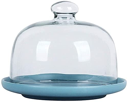 Glass Cake Stand with Lid - 12 Inch Dessert Display Tray for Parties, Restaurants & Home Baking - Perfect for Cakes, Pastries, Fruits & Salads - Elegant Serving Dome for Weddings, Birthdays & Tea Parties