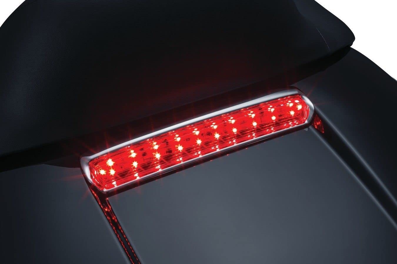Kuryakyn Chrome Tour-Pak Rear LED Lid Light Plug & Play Kit - Compatible with Harley Davidson Ultra 2014-2018 Models | Perfect for Night Riding & Enhanced Motorcycle Safety Lighting