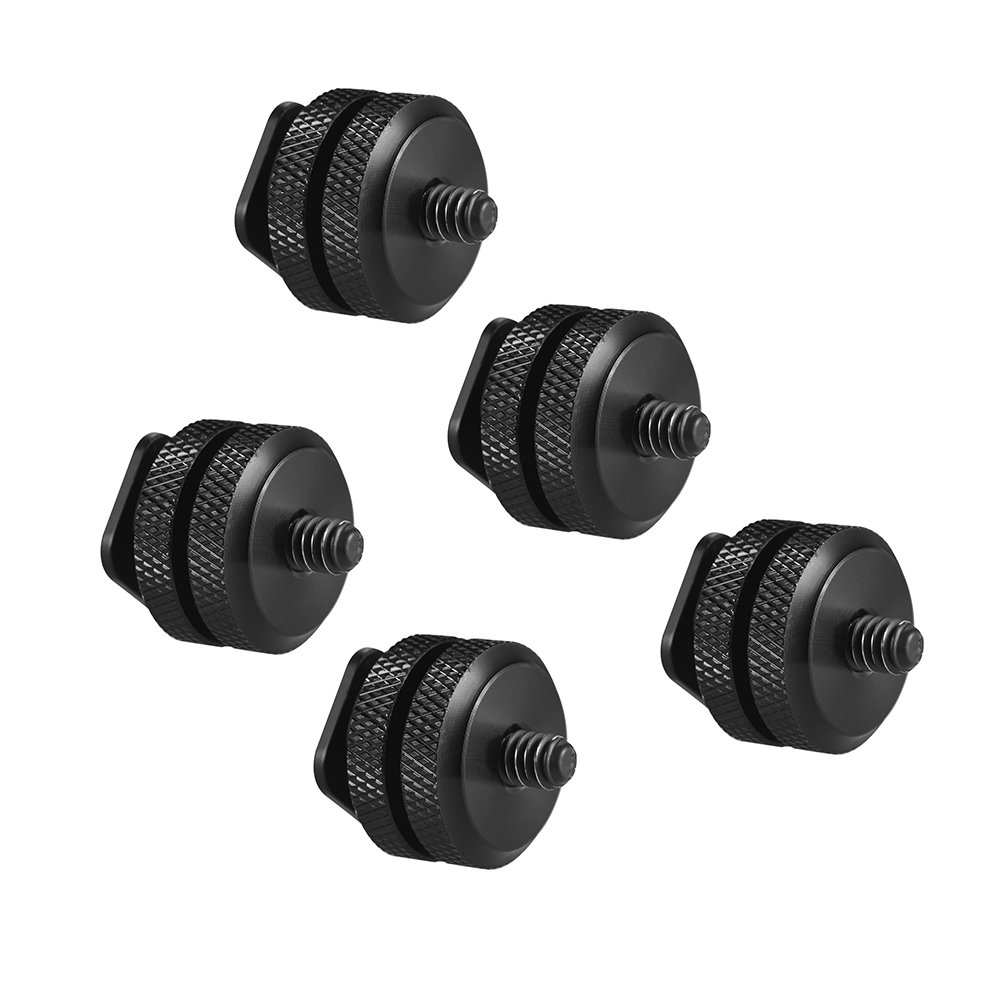 Tickas 5pcs Camera Hot Shoe Mount Adapter - 1/4