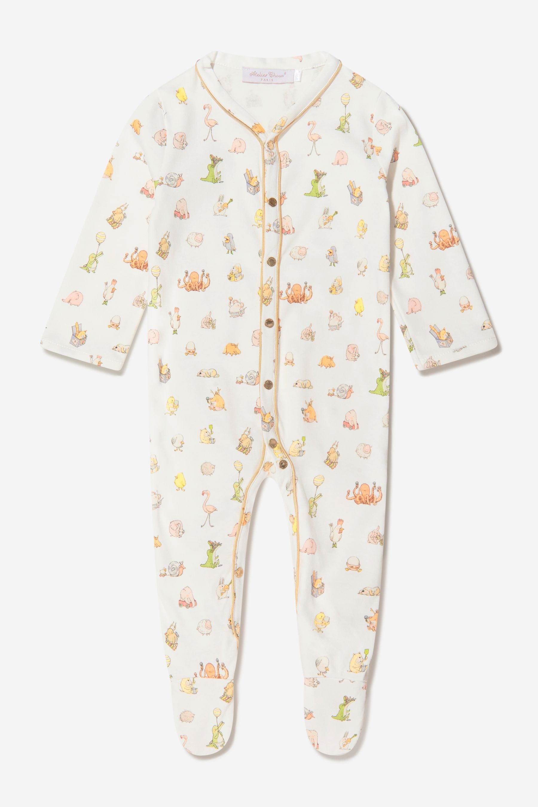 Atelier Choux Baby Classic Choux Playsuit - Soft Organic Cotton Romper for Newborns & Infants | Perfect for Playtime, Photo Shoots & Special Occasions