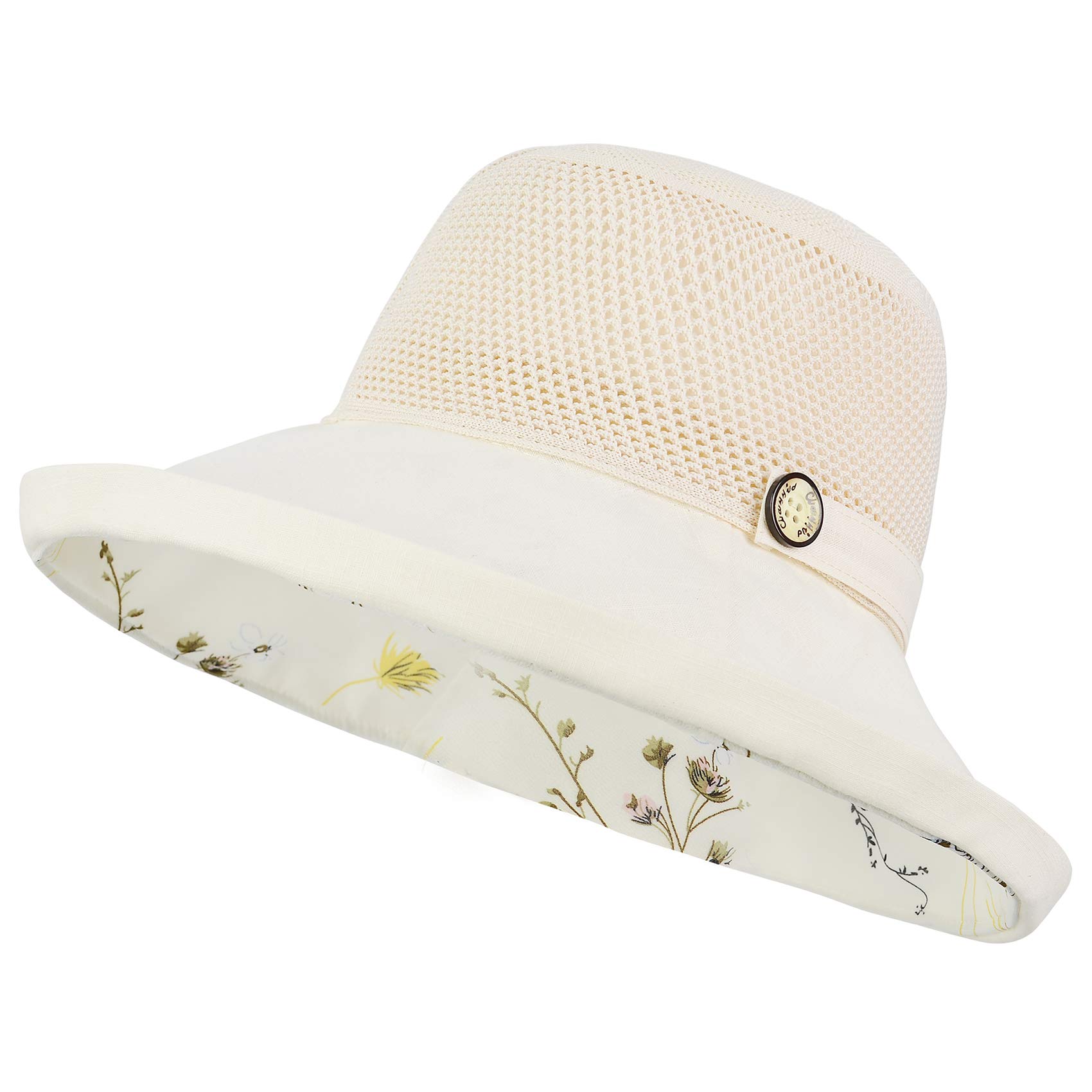 Women's Durio Sun Hat - UPF 50+ UV Protection, Wide Brim, Packable & Foldable for Beach, Travel & Outdoor Activities | Summer Sun Hat for Women