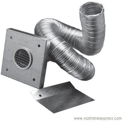Comfortbilt Duravent 2 Inch Air Intake Kit with 2x5' Flex Pipe - 3PVP AIK for Pellet Stoves & Ventilation Systems - Perfect for Home Heating & DIY Installations
