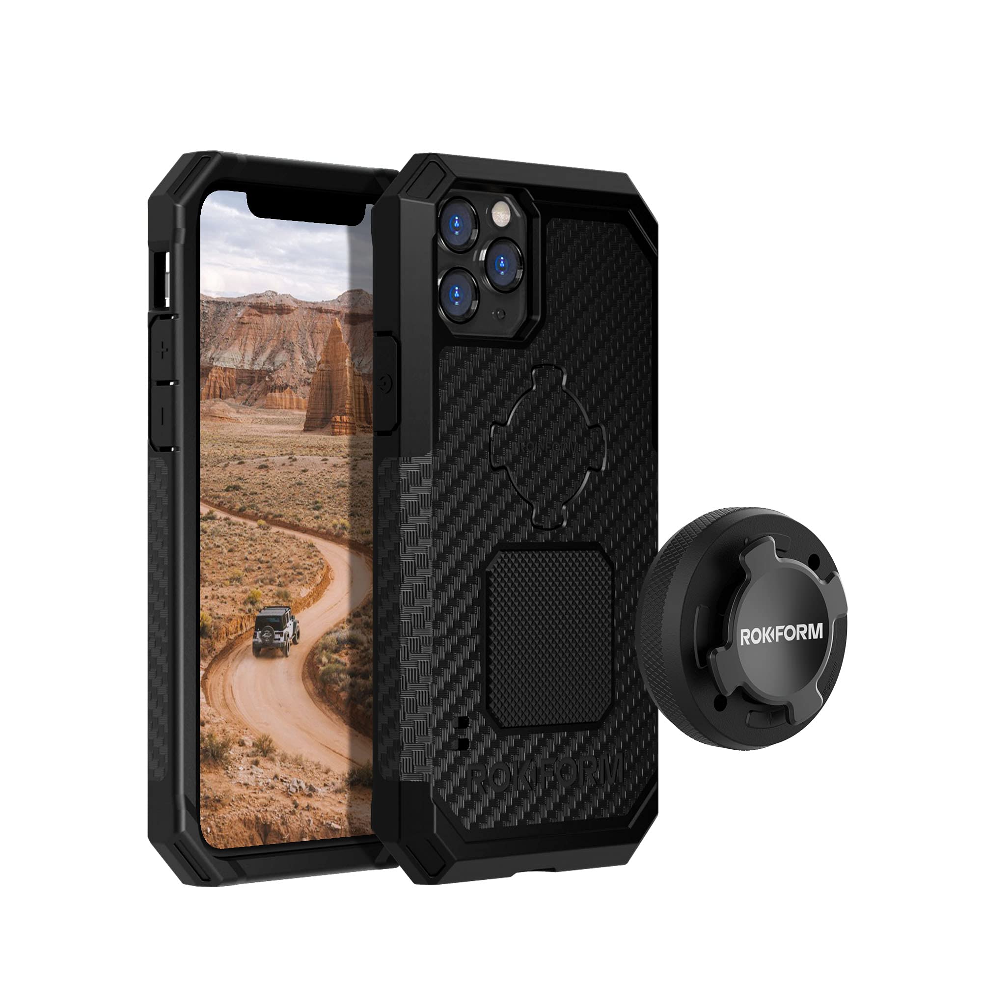 Rokform iPhone 11 Pro Rugged Case with Aluminum RokLock Phone Mount - Durable Protection & Secure Mounting for Outdoor Adventures